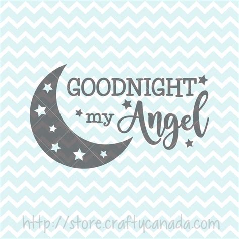 Goodnight My Angel Svg And Png Printable Quote Song Quote Etsy Canada