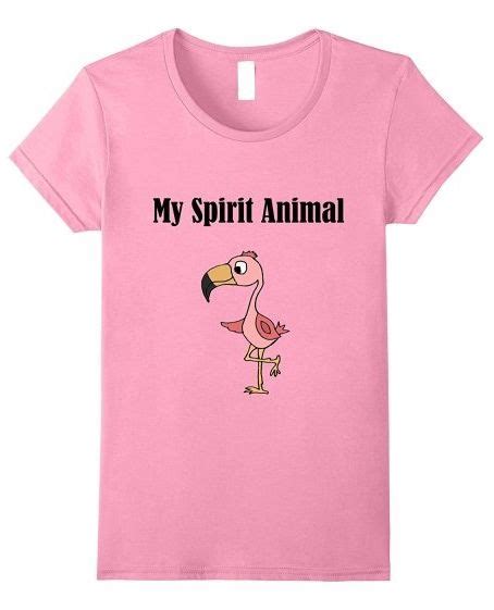 Womens Funny Pink Flamingo Spirit Animal T Shirt Just Pink About It