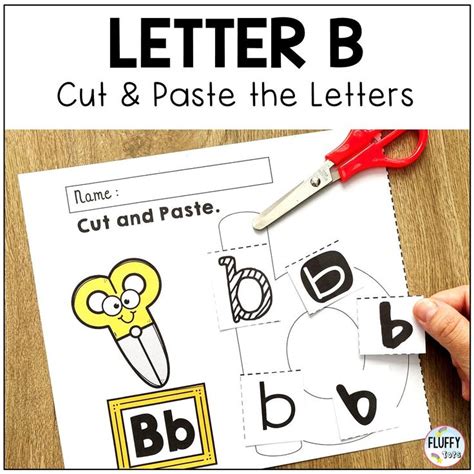 Letter B Cut And Paste The Letters With Scissors