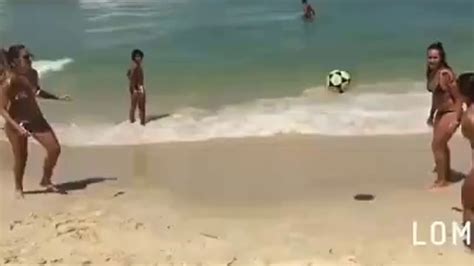 These Women Play Football On The Beach Like Messi And Ronaldo Youtube