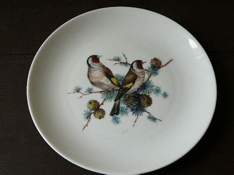 Kaiser Plate With 2 Birds Made In West Germany Collectible
