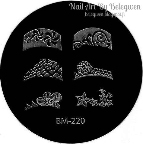 Bm 220 Stamping Plates Nail Art Stamp
