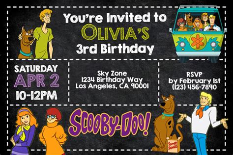 Scooby Doo Invitations General Prints