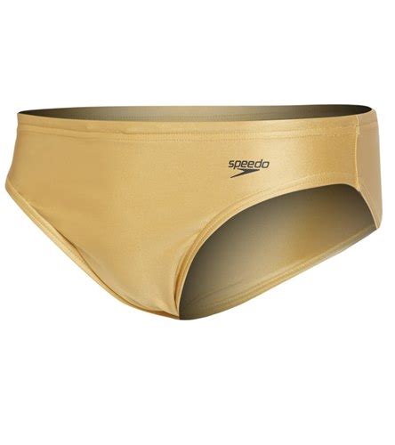 Speedo Mens Gold Solar Brief Swimsuit At