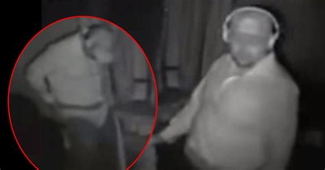 Male Burglar Caught On Camera Wearing Womans Knickers And Admiring