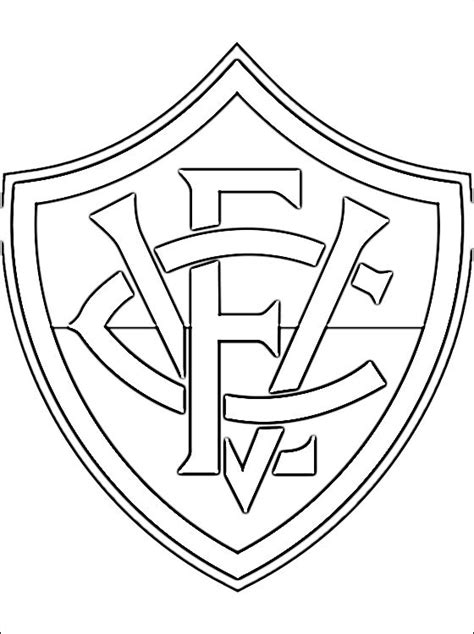Download Coloring page of Esporte Clube Vitória logo | Coloring pages