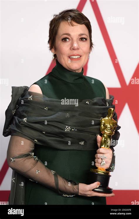 Olivia Colman Wins Best Actress Oscar In The Press Room At The 91st