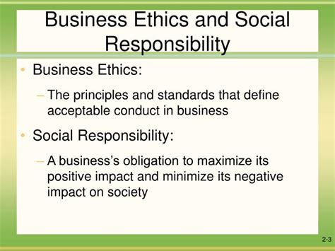 Ppt Business Ethics And Social Responsibility Powerpoint Presentation