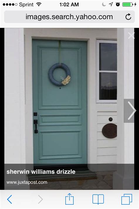 See all 6 paint color palettes in the sherwin williams color forecast. Sherwin Williams Drizzle | Best front door colors, Painted ...
