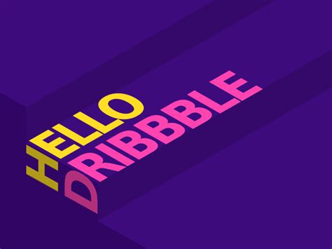 Hello Dribbble By Breadbyte Design On Dribbble