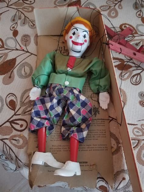 Vintage Hobo Clown Hazelle S Talking Marionette Etsy