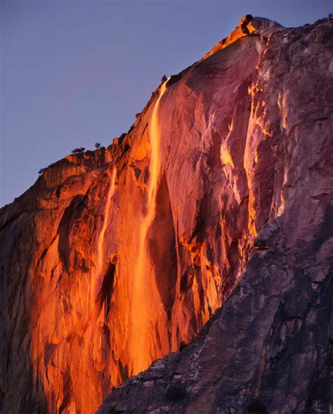 Yosemite Firefall Rare Natural Phenomenon Seen At Horsetail Fall