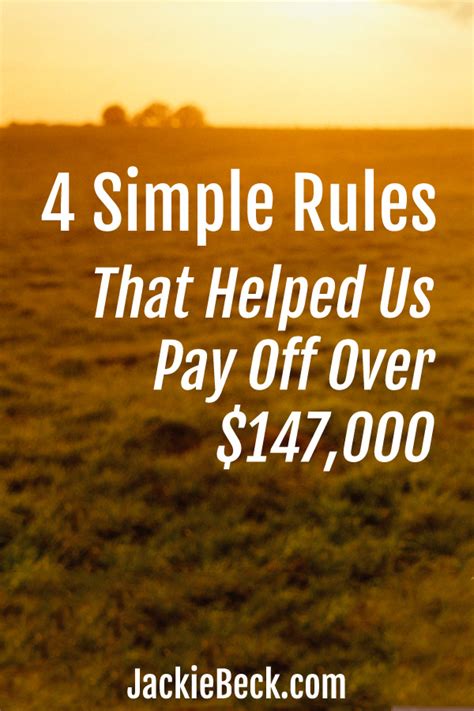 4 Simple Rules That Helped Us Pay Off Over 147000 In Debt