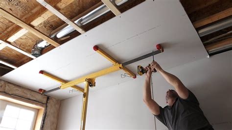 This video shows you two ways to install ceiling drywall by yourself. How To Install Ceiling Drywall Using A Panel Lift ...