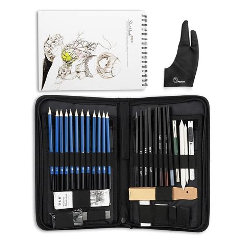 You have to sharpen them less often. 32/40 Pieces Professional Sketching Drawing Tool Kit with ...