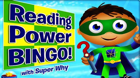 Super Why Reading Power Bingo Youtube