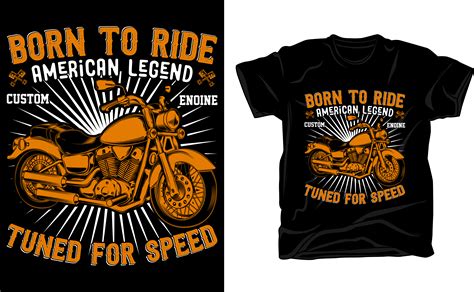 Born To Ride Motorcycle T Shirt Design Graphic By Smobasherali581