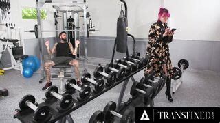 Transfixed Cutie Lena Moon Gets Stuck In The Gym And Pounded By Big