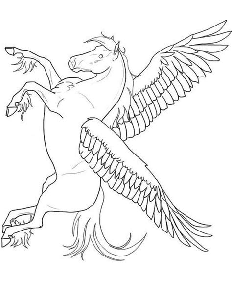 Bright Pegasi Unicorn Coloring Page - Free Printable Coloring Pages for