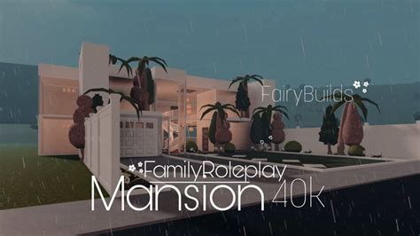 Bloxburg 40k Modern Roleplay Mansion House Build Speedbuild No