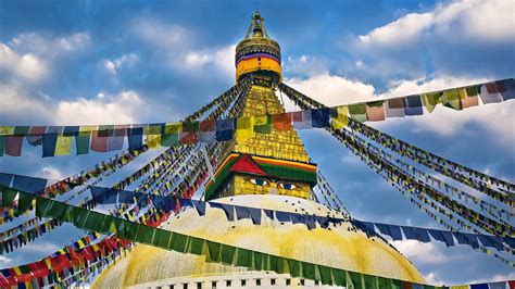 Buddha Eyes Swayambhunath Temple Kathmandu Nepal Uhd 4k Wallpaper