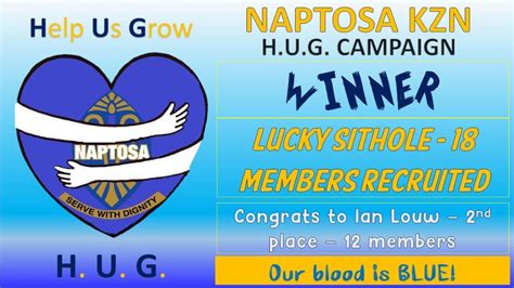 Congratulations To Our Hug Winners Naptosa Kzn Page Facebook