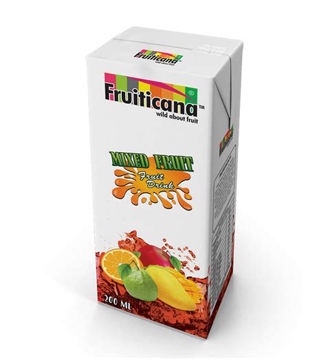 Mixed Fruit Juice Tetra Pack 200ml Fruiticana