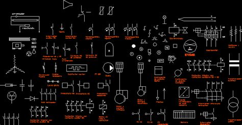 Electric Symbols Iram Norm Dwg Block For Autocad • Designs Cad