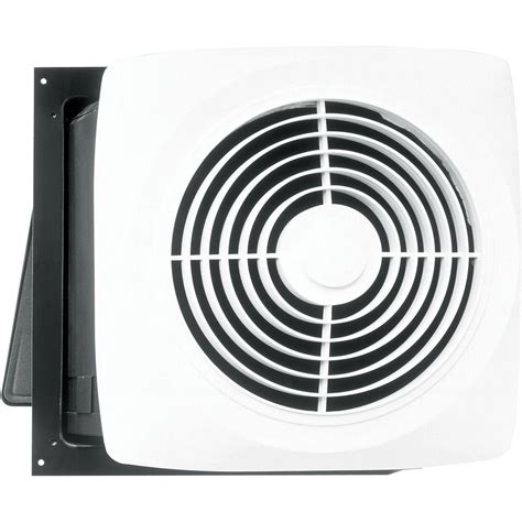 Ceiling fans vent either into the attic or outside through the roof. 270 CFM Through-the-Wall Exhaust Fan-508 - The Home Depot