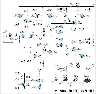 Electronics Circuit Power W Mosfet