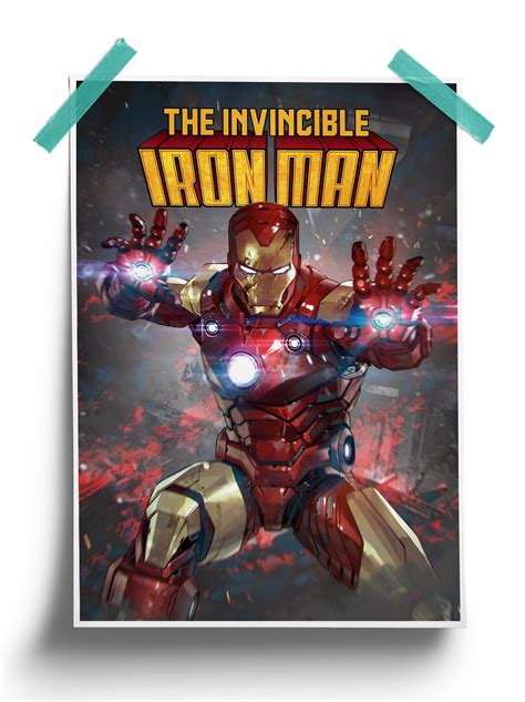 Buy The Invincible Iron Man Marvel Comic Poster 1560