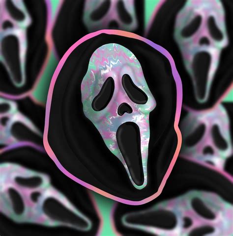 Ghostface Sticker Scream Sticker Horror Movie Stickers Etsy