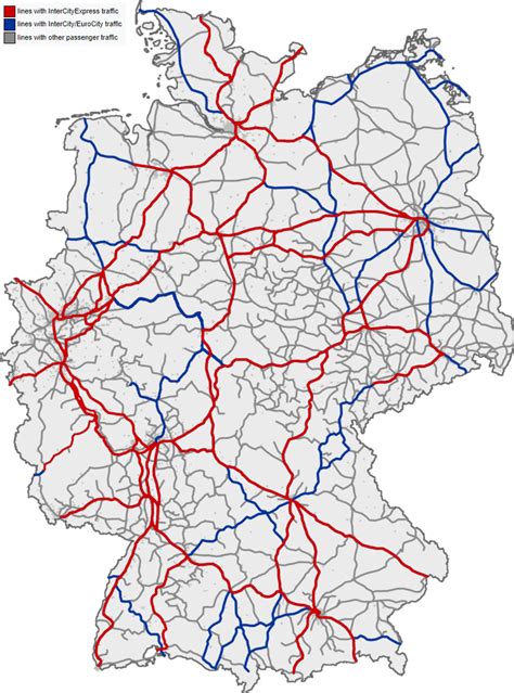 Beschreibend Sammlung Kosmisch Map Of Germany Train Routes Feind