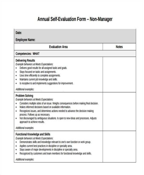 It is a skill that helps individual's checks their work; FREE 56+ Evaluation Forms in PDF | MS Word | Excel