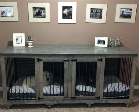 Dog Crate For 2 Dogs Diy Dog Crate Furniture Dog Crate Table Dog