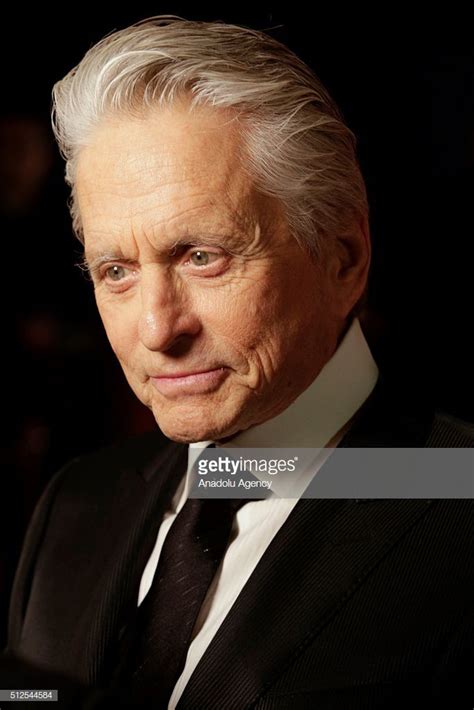 American Actor Michael Douglas Poses On The Red Carpet Of Cesar