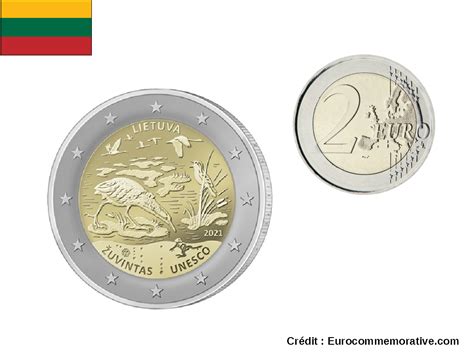2 Euros Commémorative Lituanie Réserve Zuvintas 2021 Unc Ebay