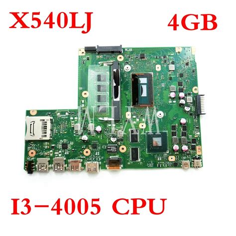 X540lj With I3 4005 Cpu With 4gb Memory Mainboard For Asus X540 X540l