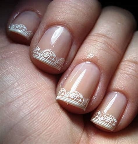 Romulusflood French Tip Nail Designs For Wedding