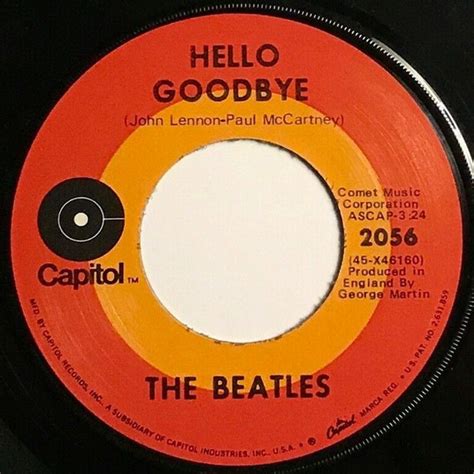 The Beatles Hello Goodbye 1971 Vinyl Discogs