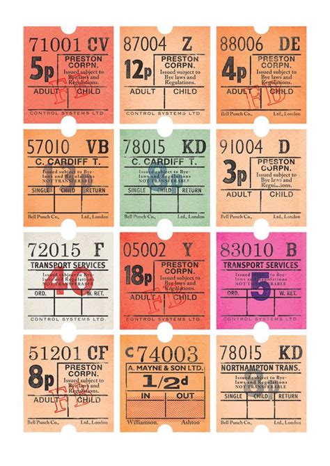 bus ticket on the behance network vintage ticket
