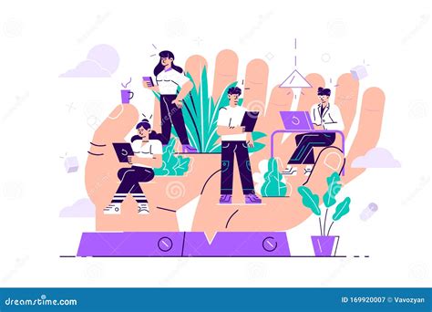 Concept Of Employee Care Stock Vector Illustration Of Business 169920007