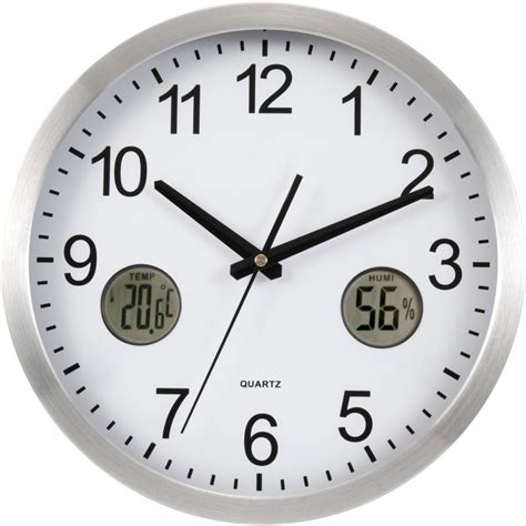 Printed Plastic 30cm Wall Clock Silver Clocks And Watches