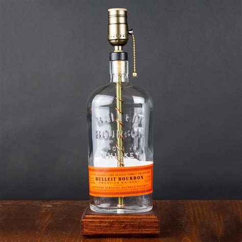 Fancy Bulleit Bourbon Bottle Reclaimed Lamp Bulleit Bourbon Bottle