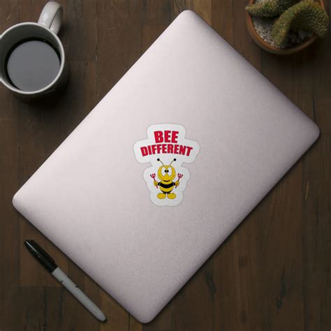 Biene Bee Teufel Devil Bee Different Devil Sticker Teepublic