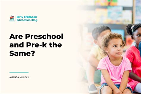 Are Preschool And Pre K The Same