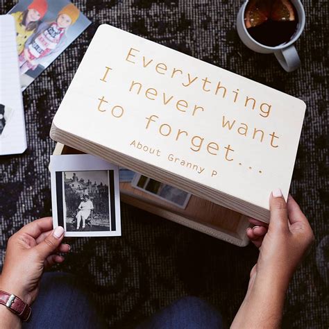 Personalised Wooden Keepsake Memory Box By Made At The Mill