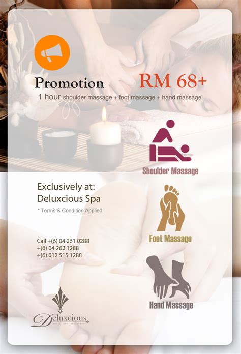 Spa Massage Promotion July August 2019 Penang Malaysia Deluxcious