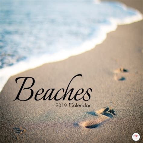 Beaches 2019 Calendar 2019 Beaches Wall Calendar Mini 85 X 85 12