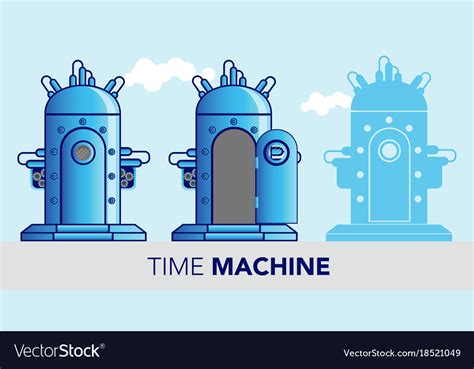 Time Machine Royalty Free Vector Image Vectorstock